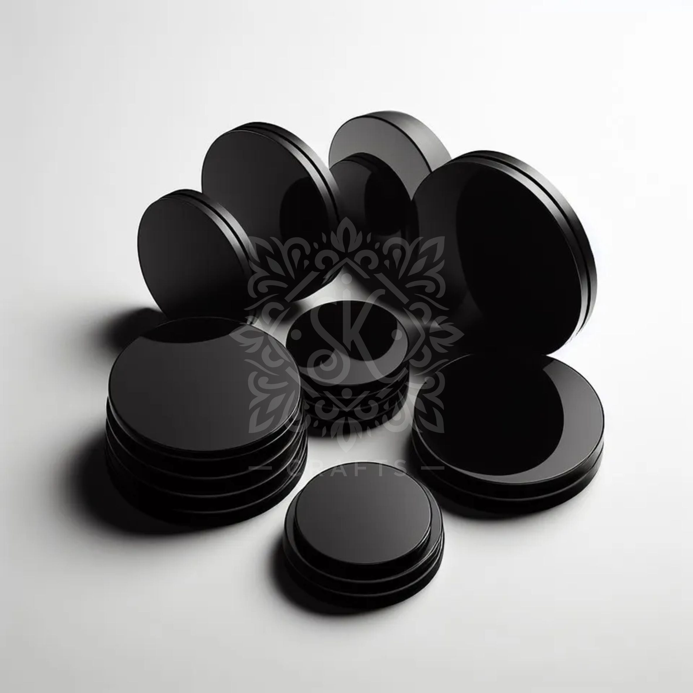 Black Gloss Acrylic Discs