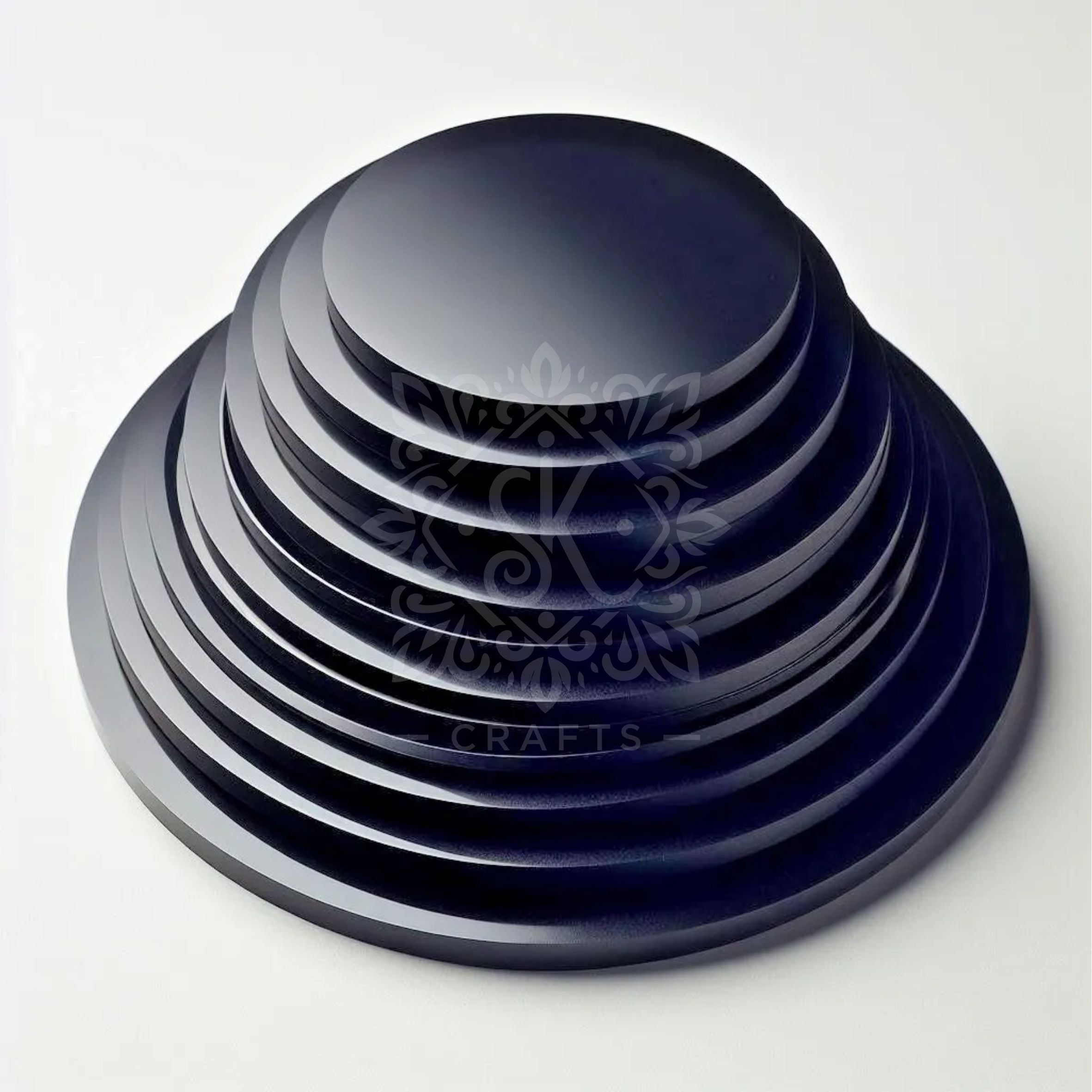 Black Gloss Acrylic Discs