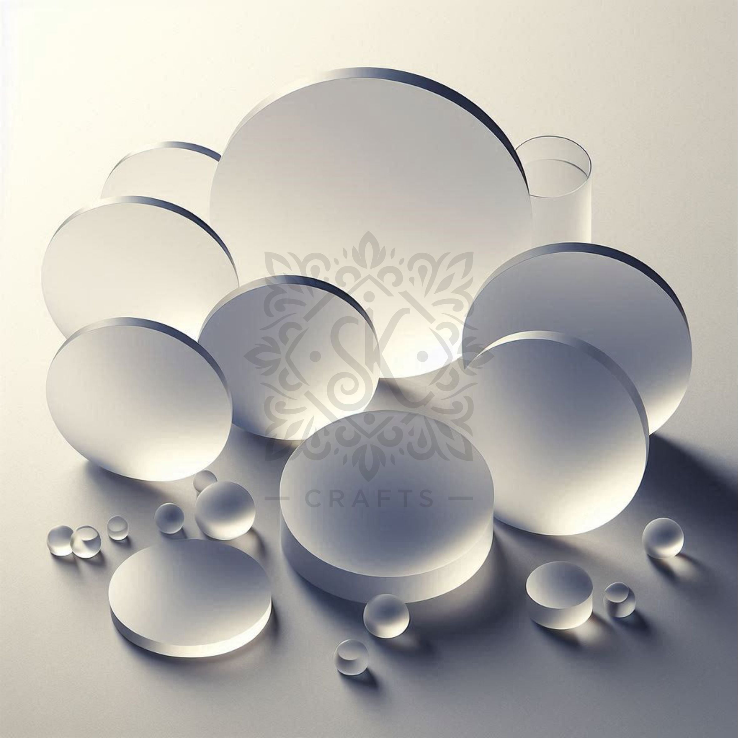 Frosted Matt Acrylic Discs