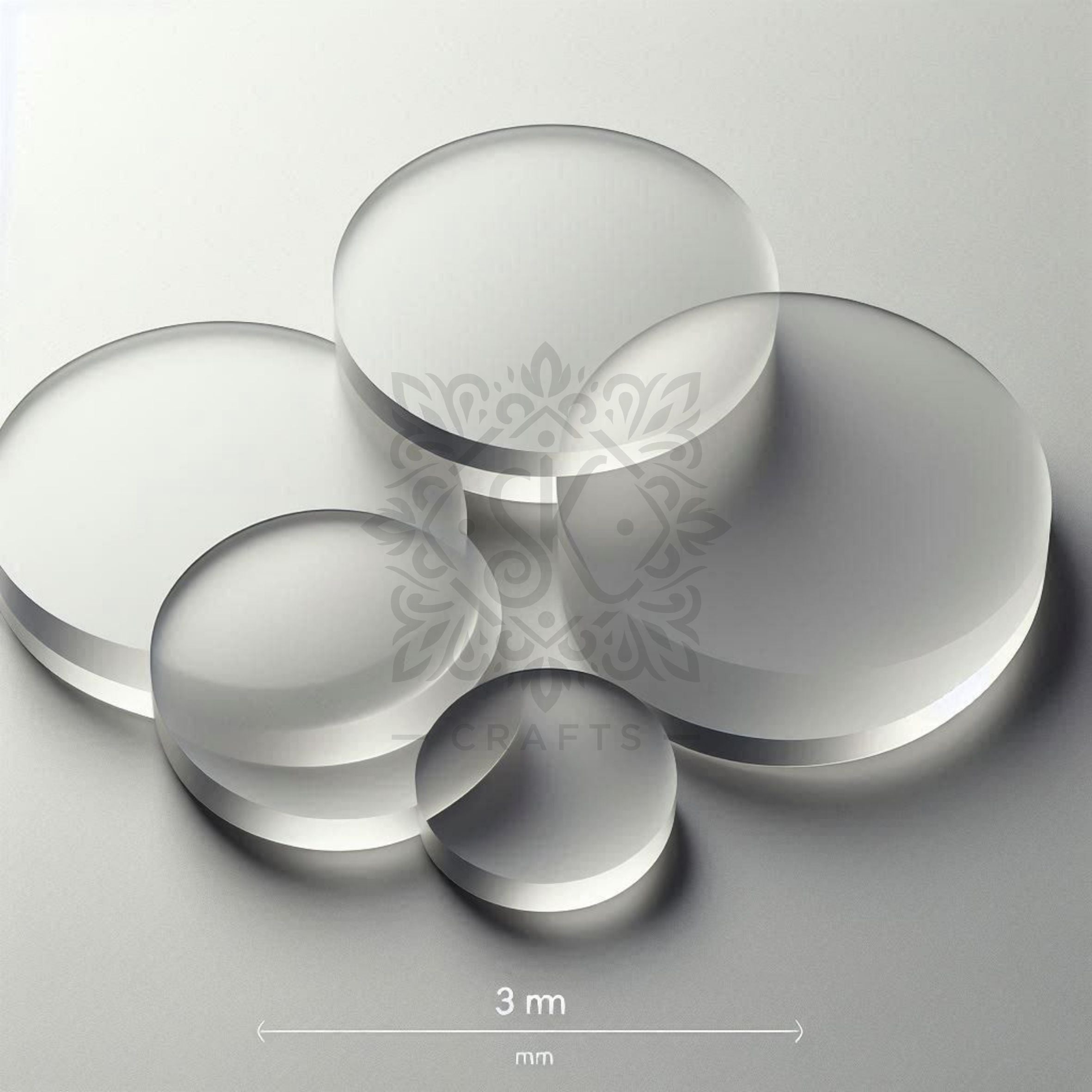 Frosted Matt Acrylic Discs