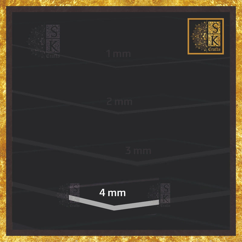 Clear Transparent Safety Perspex Acrylic Sheet A1 A2 A3 A4 A5 A6