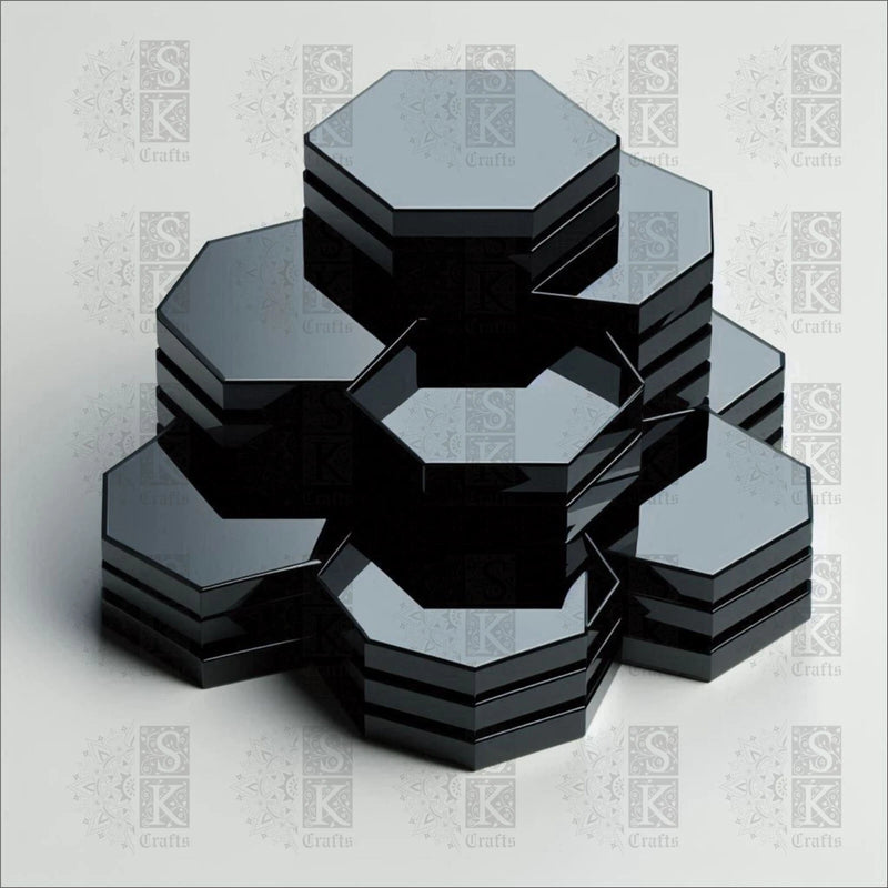 Hexagon, Laser Cut, Black Acrylic, DIY, Occasions, Decor, Order Bespoke