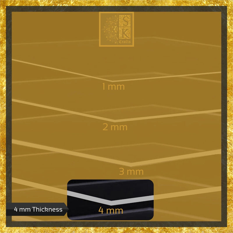 Clear Plastic Acrylic Perspex Sheet Safety Glass Alt Order Custom Size Fast Ship