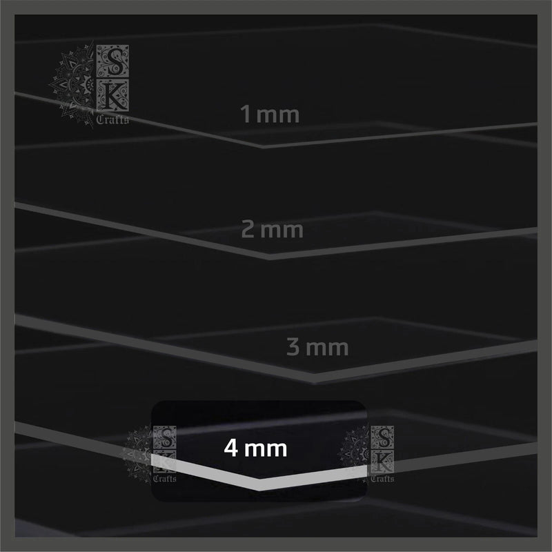 Rectangular, Square Acrylic Sheet Clear Transparent Perspex, Cut to Size