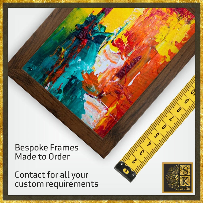 MADE TO ORDER - Bespoke Custom Size Picture Photo Poster Frames - 8 Colors