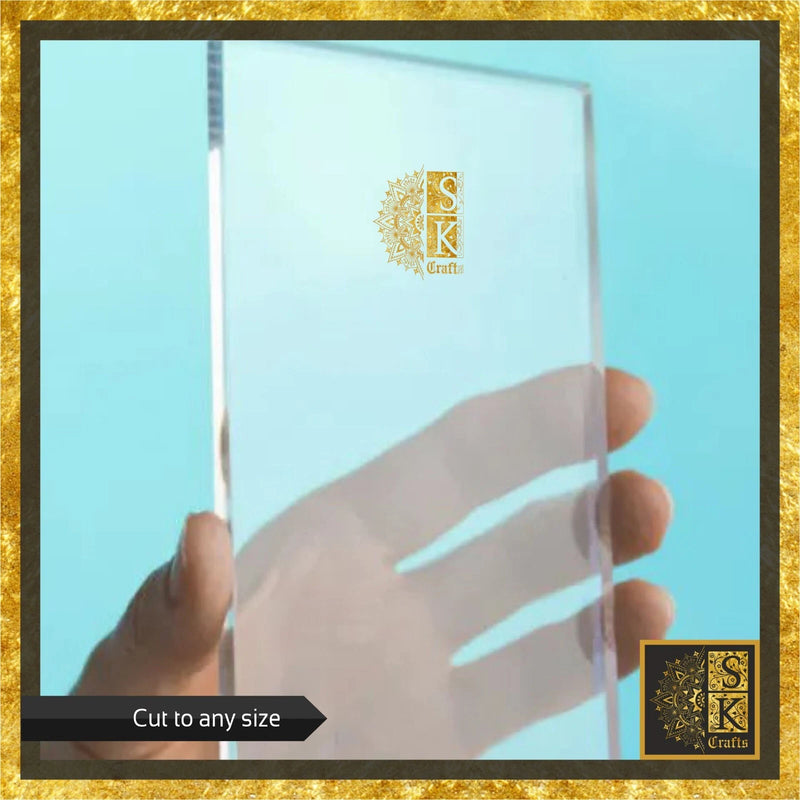 Clear Plastic Acrylic Perspex Sheet Safety Glass Alt Order Custom Size Fast Ship