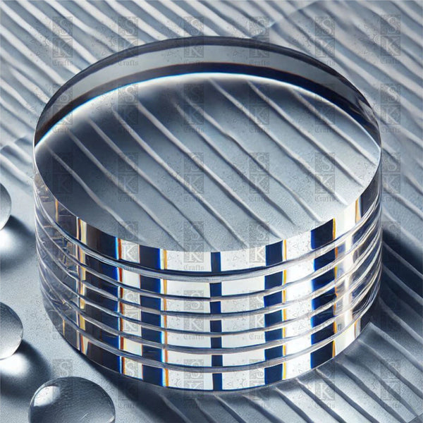 Discs Circles Laser Cut Clear Perspex Acrylic Plastic Dia, Made to Order, 1-6mm