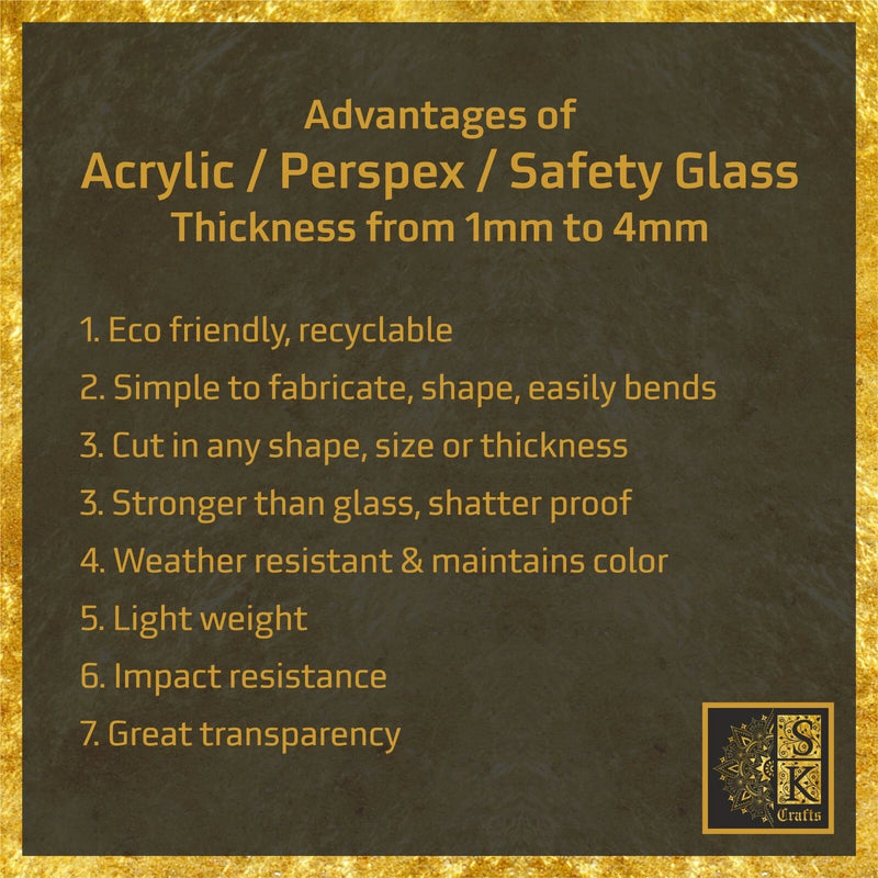 Bespoke Custom Acrylic, Safety Glass, Plastic Panels Sheets