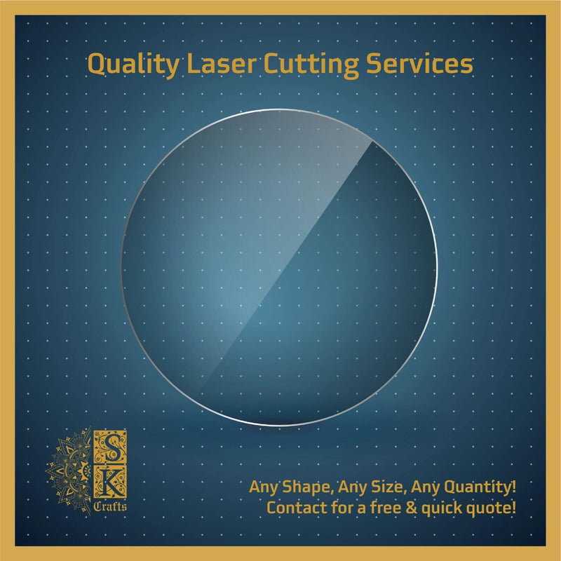 Laser Cut Acrylic Discs, Custom Shapes & Designs,