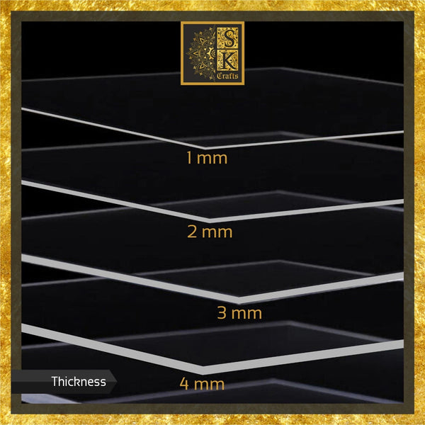 Clear Plastic Acrylic Perspex Sheet Safety Glass Alt Order Custom Size Fast Ship