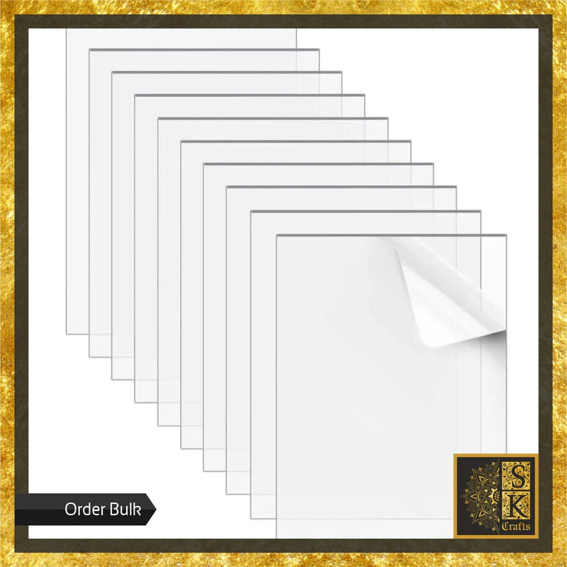 Clear Plastic Acrylic Perspex Sheet Safety Glass Alt Order Custom Size Fast Ship