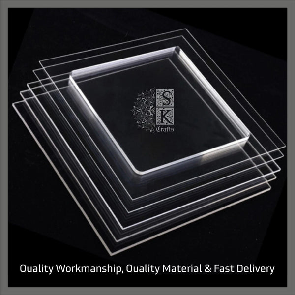3mm Clear Transparent Acrylic Plastic Perspex Cut 2 size UK Stock Fast Delivery