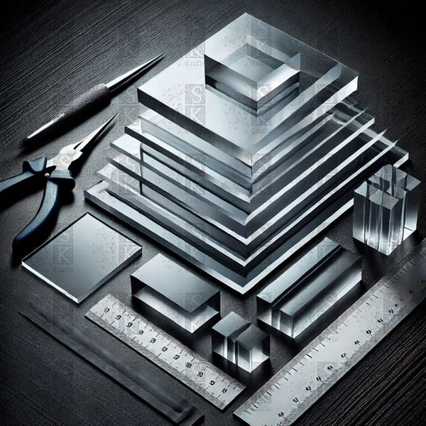 Rectangular Square Acrylic Perspex Plastic Sheet Clear Transparent, Cut to Size