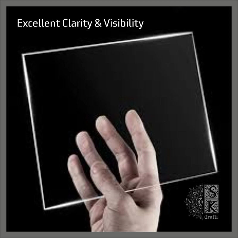 6mm Clear Transparent Acrylic Plastic Perspex, Cut2size, UK Stock, Fast Delivery