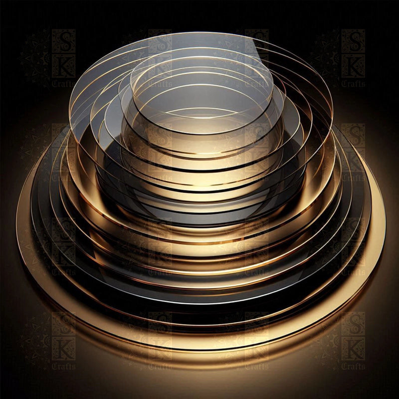 Clear Acrylic Plastic Circle Dia Disc Round Laser Cut Polished Finish Fast Ship