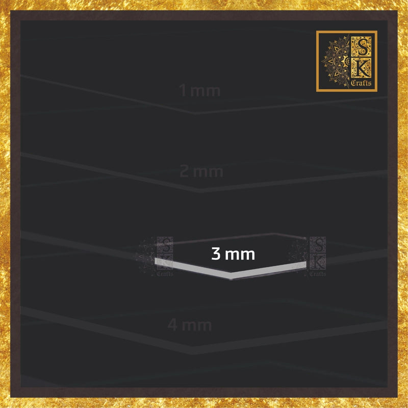 Clear Transparent Safety Perspex Acrylic Sheet A1 A2 A3 A4 A5 A6