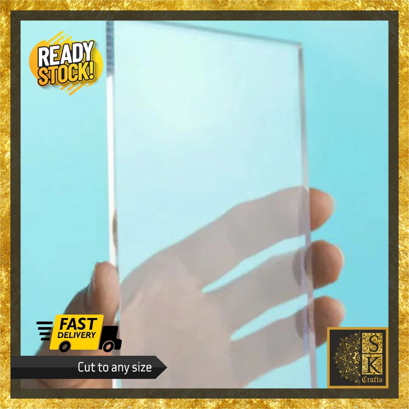 Clear Acrylic Perspex Plastic Sheet Panel Safety Glass Alternative Fast Shipping